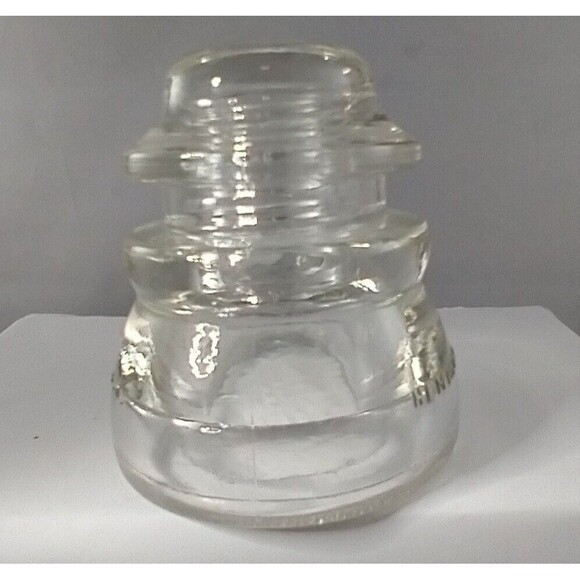 Vintage Hemingray #45 24-48 made in USAClear Glass Insulator. CHIP FREE - Picture 2 of 6